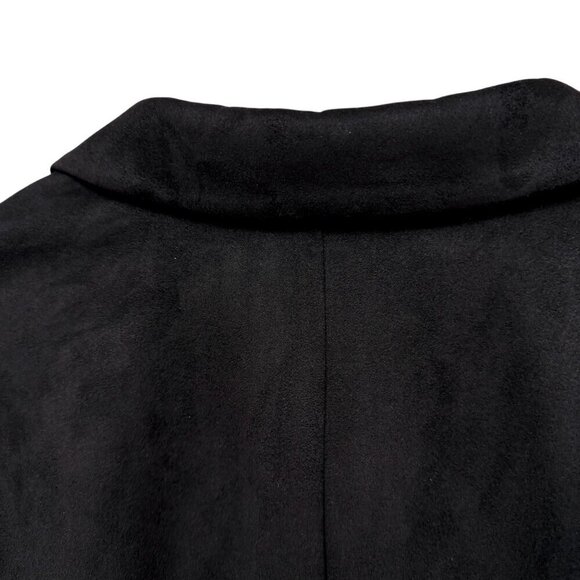 IMAN Global Chic Faux Suede Blazer Plus Size 2X Double Breasted Jacket NWOT - Picture 7 of 10